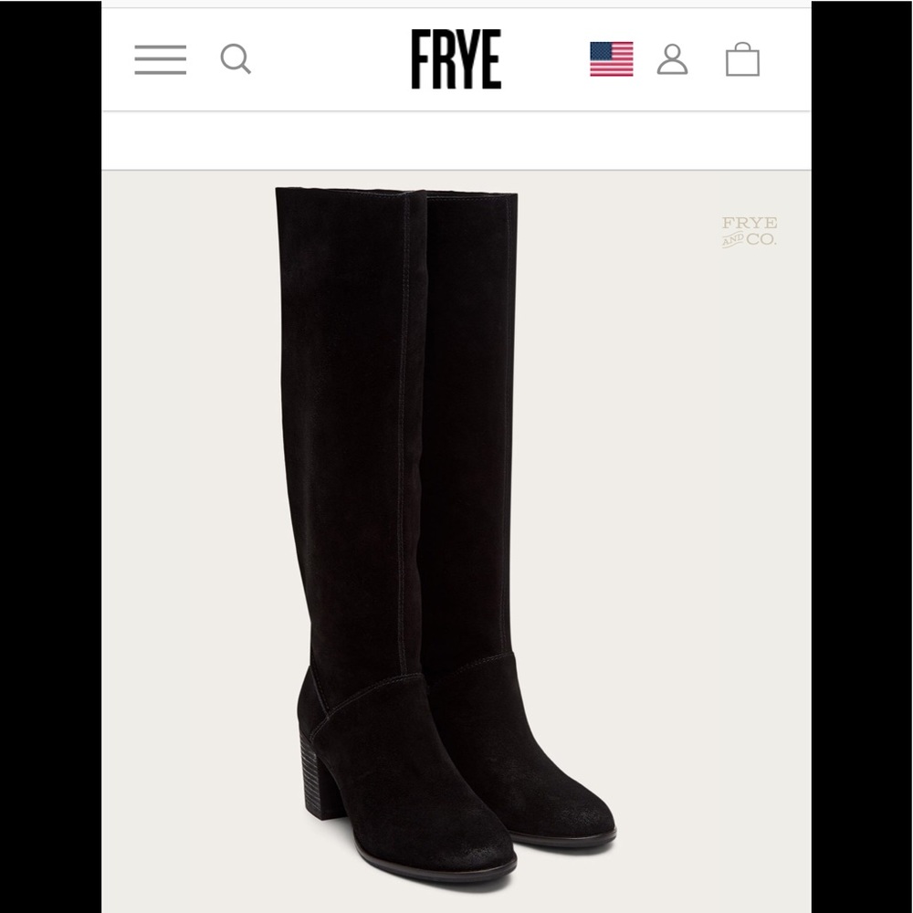 New Frye suede knee high slouchy boot size 9